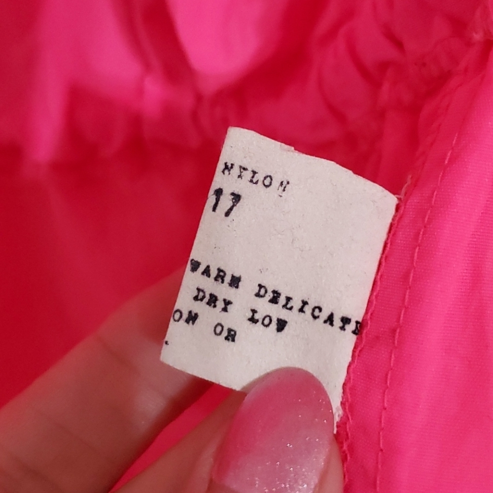 AVON FASHIONS Neon pink windbreaker jog running M - Picture 10 of 10